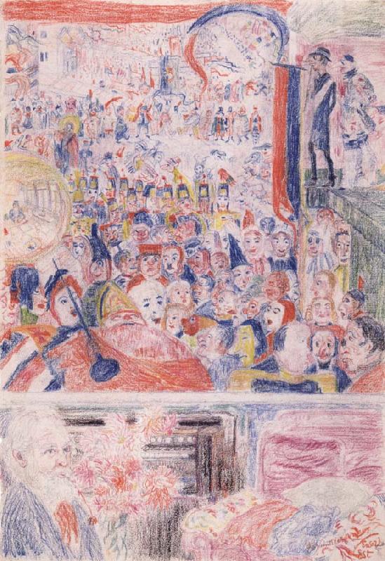 James Ensor Point of the Compass Norge oil painting art